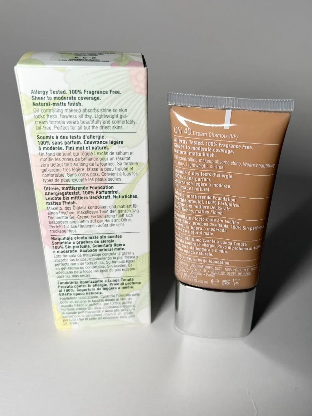 Clinique Stay Matte Oil Free Makeup 40 Cream Chamois Full Size 1 fl oz SEALED